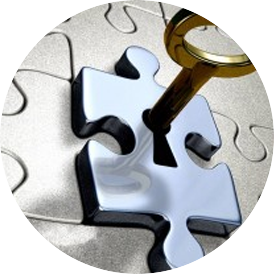 Puzzle Piece with Key